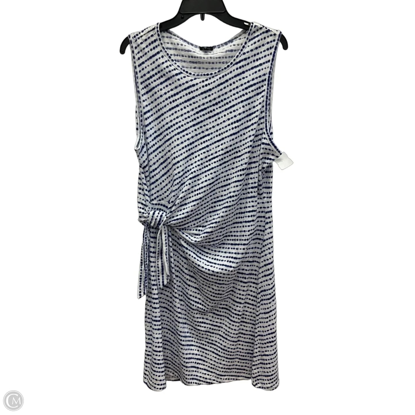 Dress Casual Midi By Talbots In Blue, Size: Xl