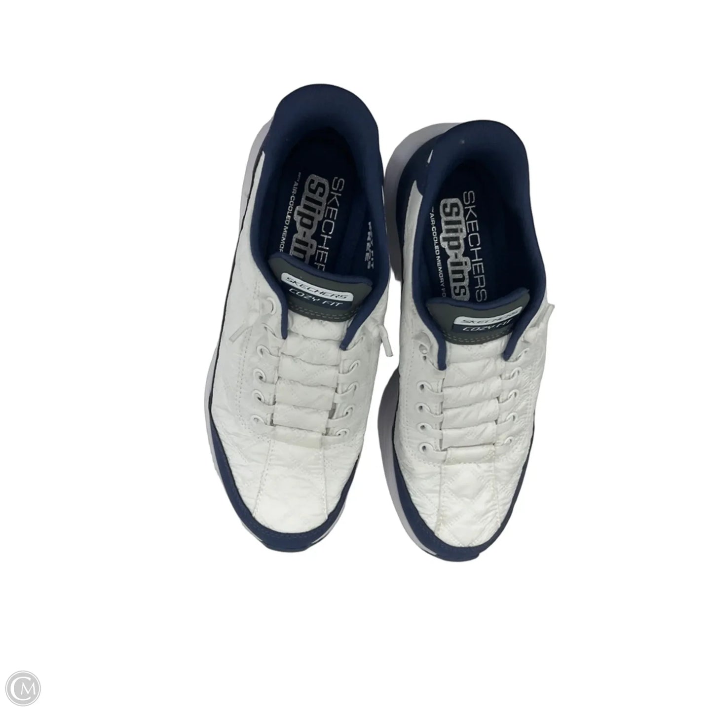 Shoes Athletic By Skechers In Blue & White, Size: 7