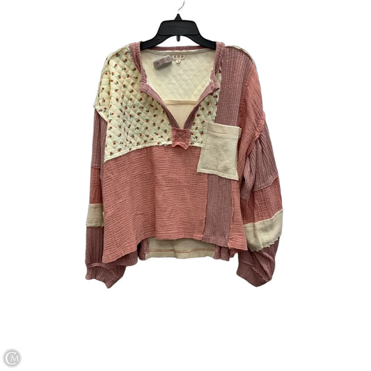 Sweater By Pol In Pink, Size: L