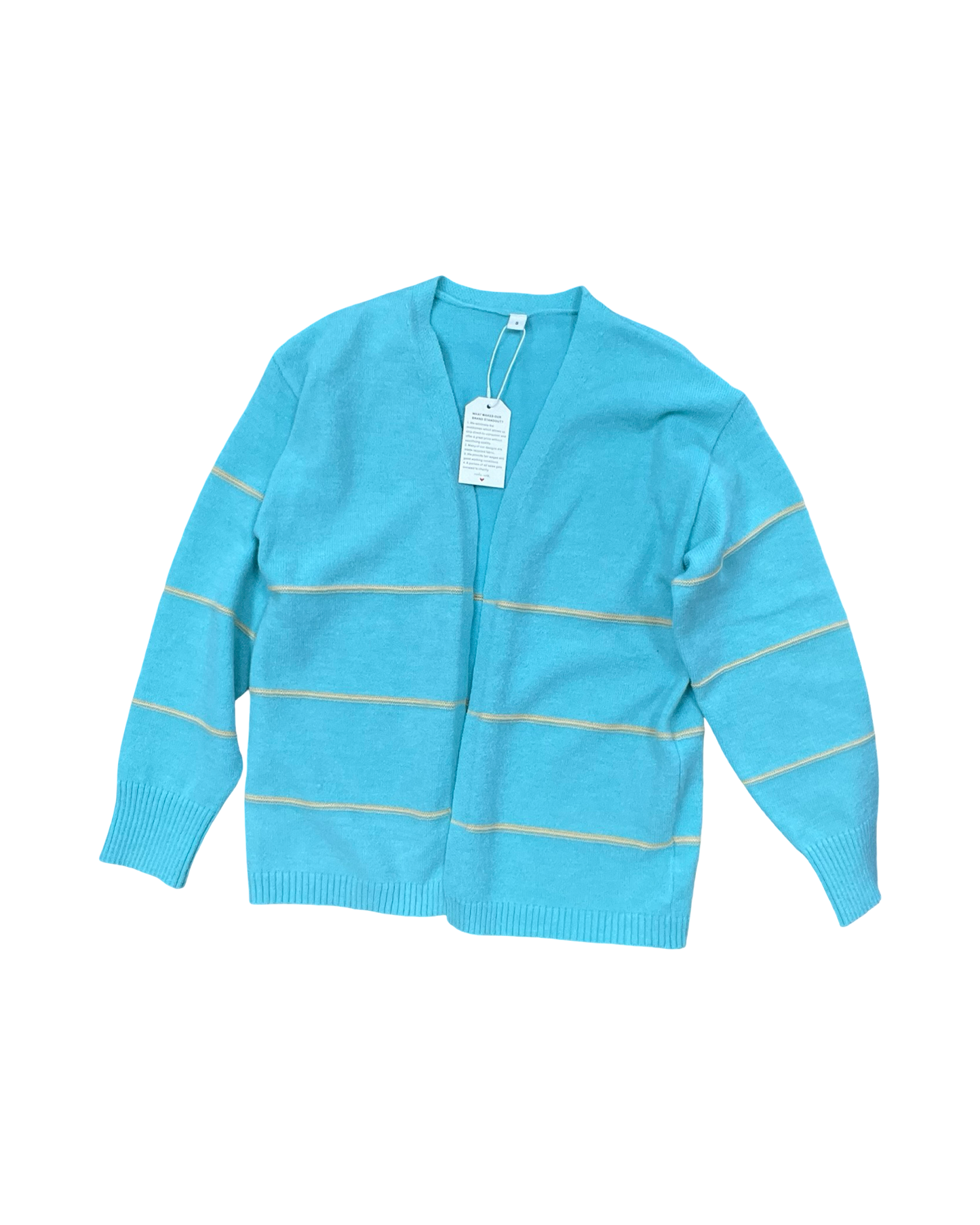 Cardigan By Clothes Mentor In Aqua, Size:S