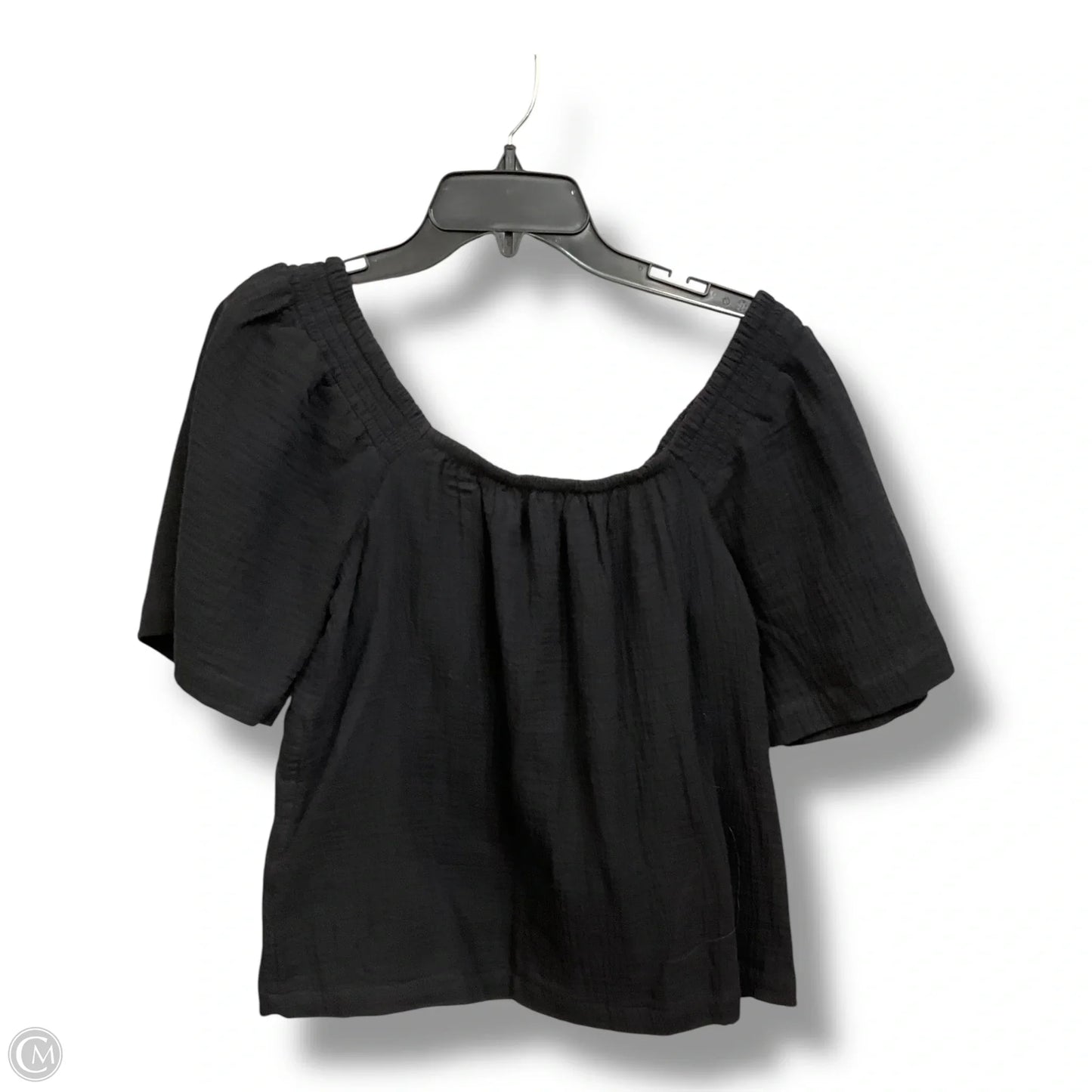 Top Short Sleeve By Maurices In Black, Size: M