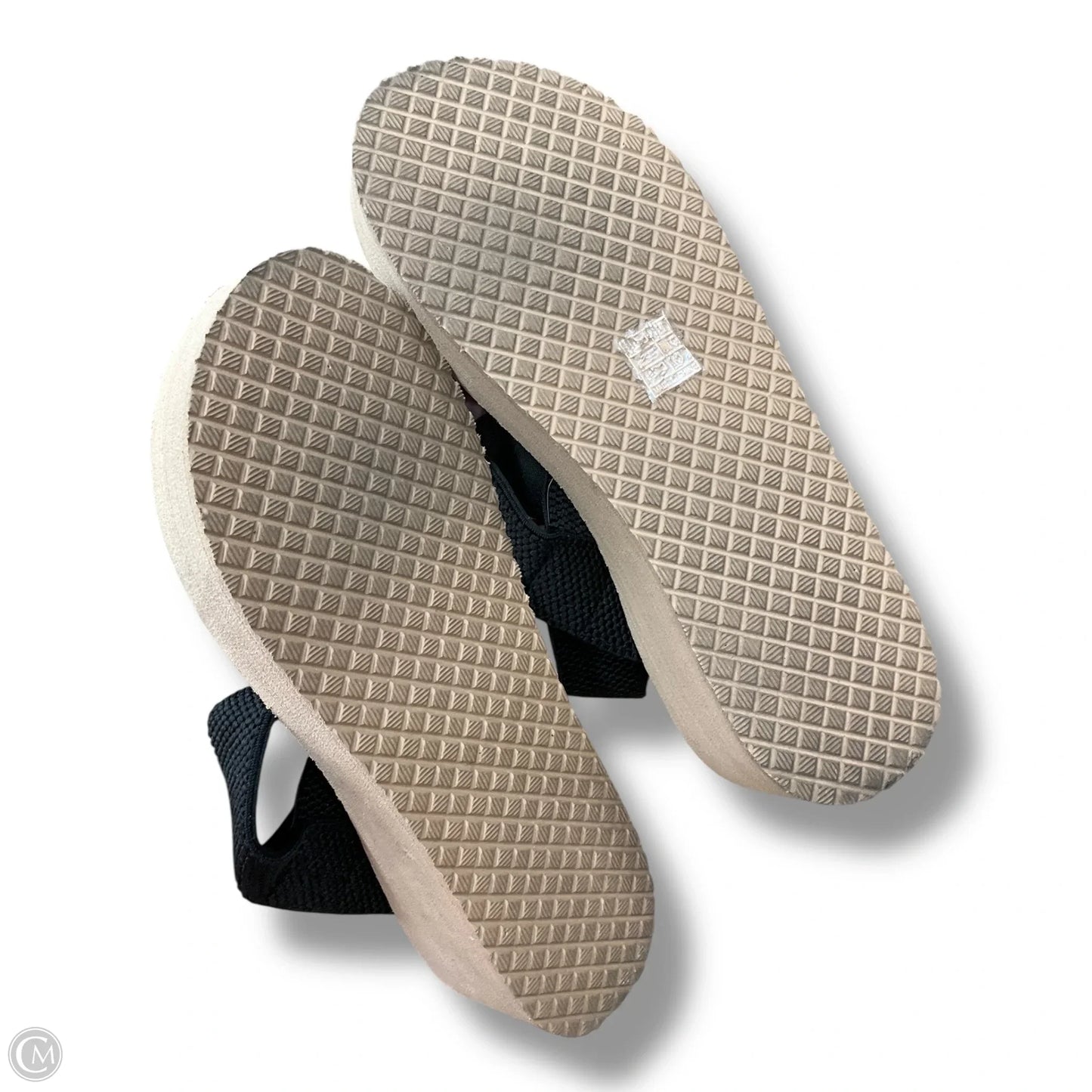 Sandals Heels Wedge By Cmc In Black & Tan, Size: 7