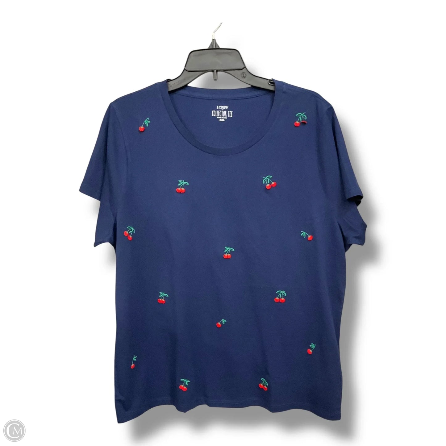Top Short Sleeve By J. Crew In Blue, Size: Xxl