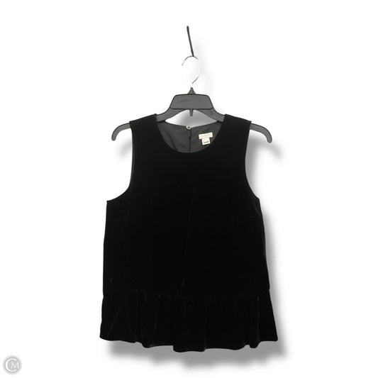 Top Sleeveless By J. Crew In Black, Size: S