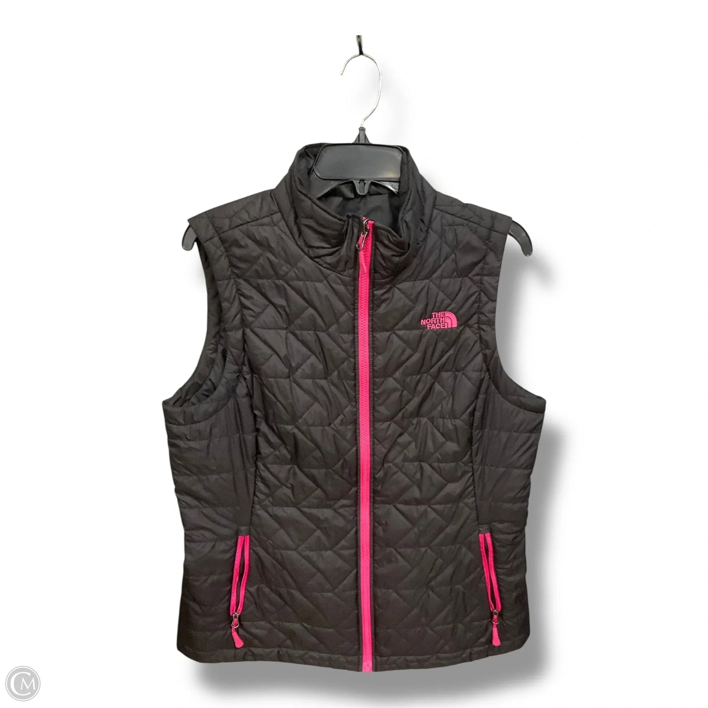 Vest Puffer & Quilted By The North Face In Black & Pink, Size: L