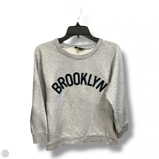 Sweatshirt Collar By J. Crew In Grey, Size: L