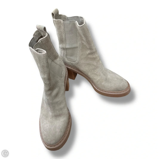 Boots Ankle Heels By Clothes Mentor In Taupe, Size: 7