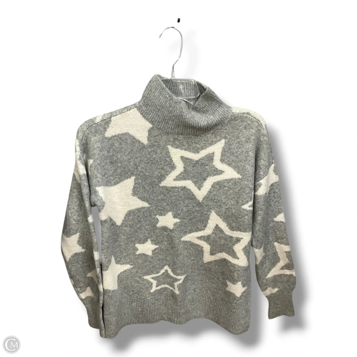 Sweater By Lou And Grey In Grey & White, Size: Xs