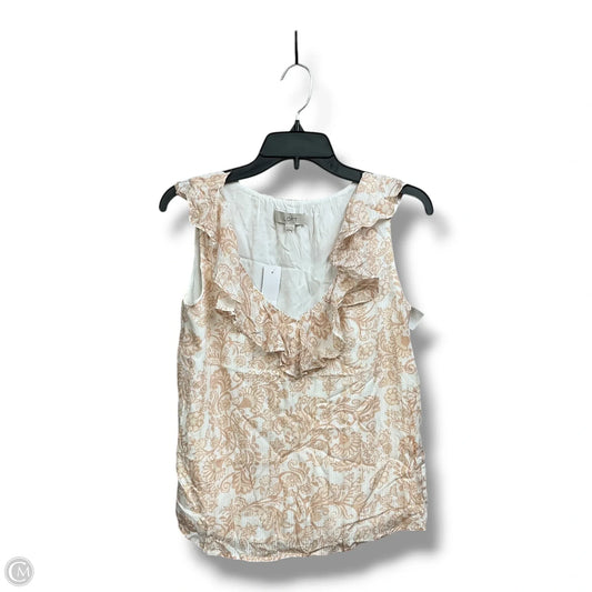 Top Sleeveless By Loft In Paisley Print, Size: Xxs