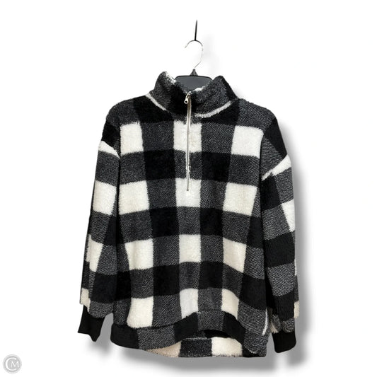 Jacket Shirt By Loft In Black & White, Size: S