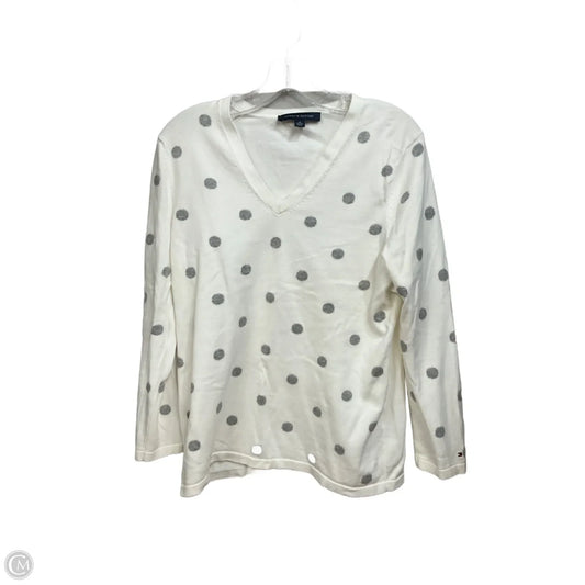 Top Long Sleeve By Tommy Hilfiger In Polkadot Pattern, Size: Xl