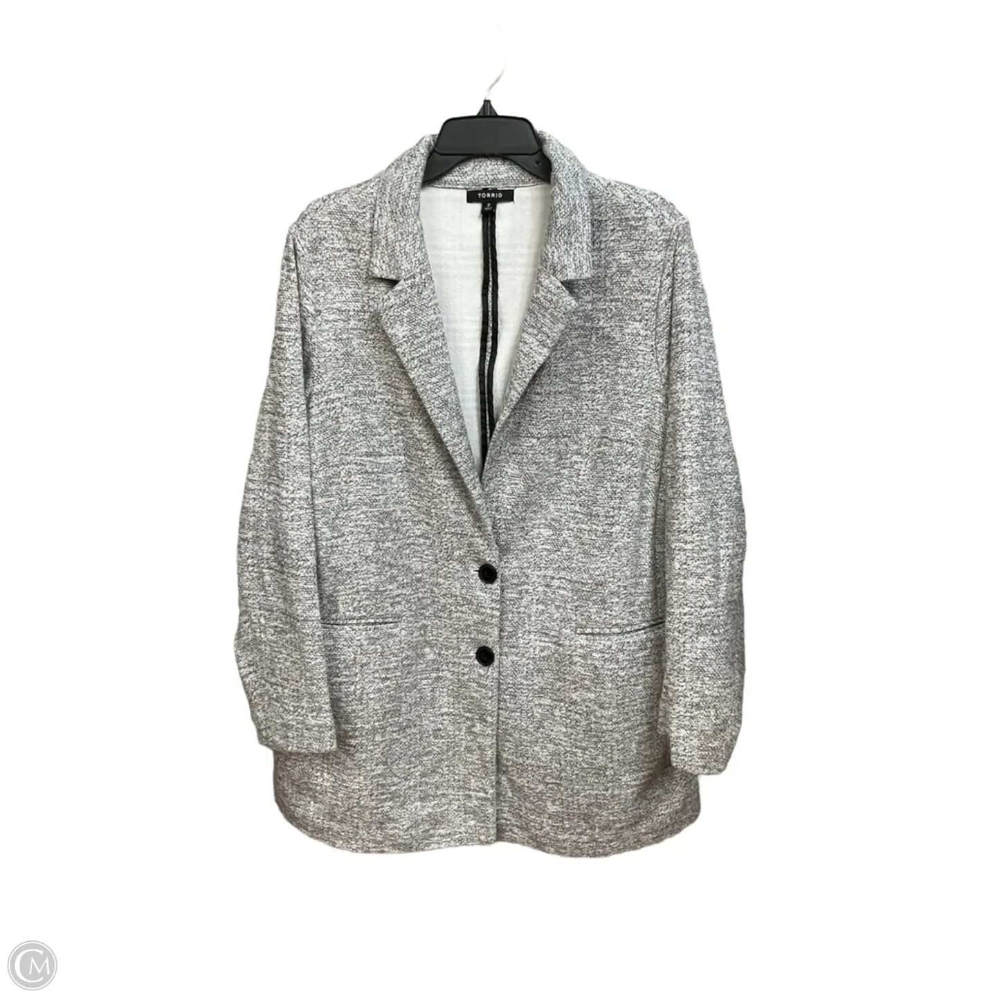 Blazer By Torrid In Grey, Size: 2x