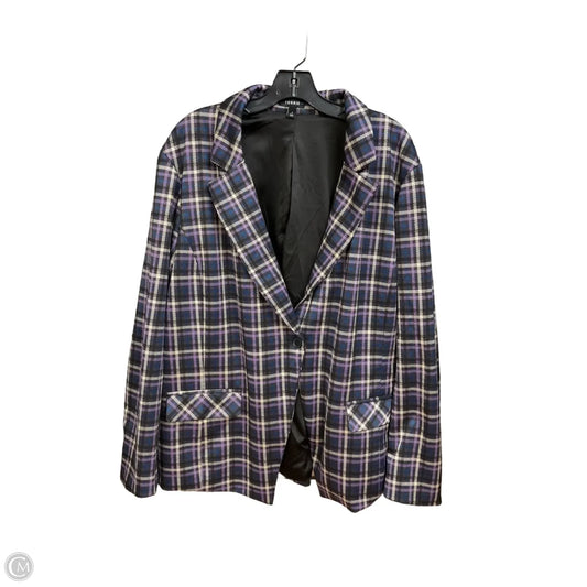 Blazer By Torrid In Plaid Pattern, Size: 3x