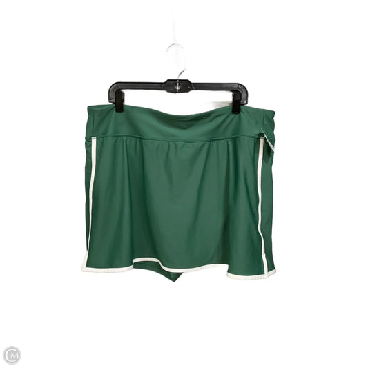 Athletic Skort By Old Navy In Green & White, Size: Xxl