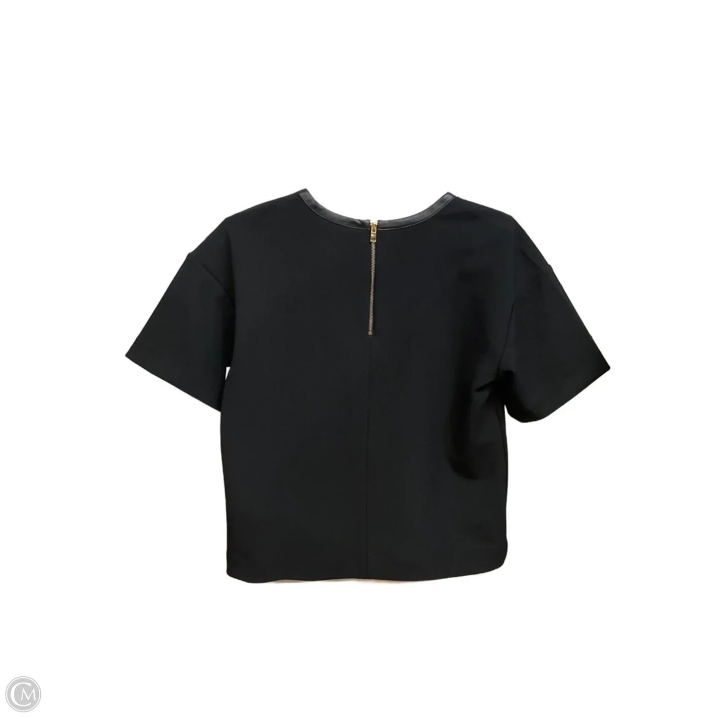 Top Short Sleeve By Ann Taylor In Black, Size: Xs