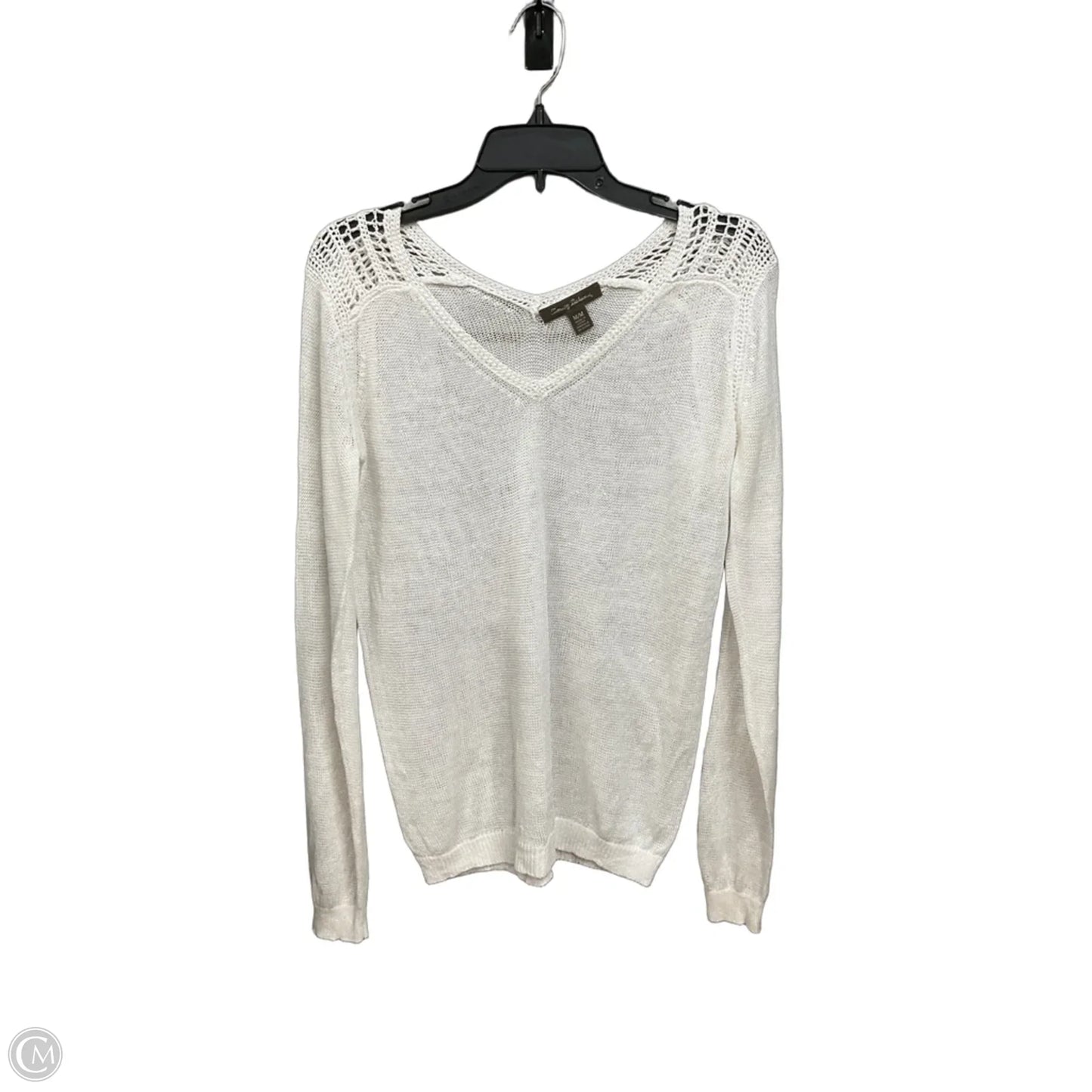 Top Long Sleeve By Tommy Bahama In White, Size: M
