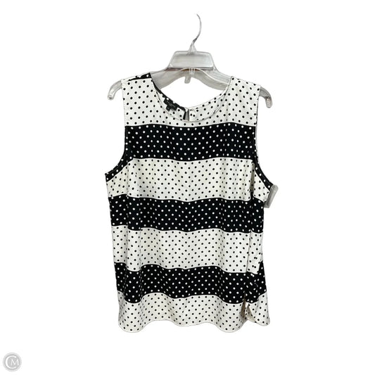Top Sleeveless By Talbots In Polkadot Pattern, Size: 2x