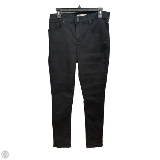Jeans Skinny By Levis In Black, Size: 8