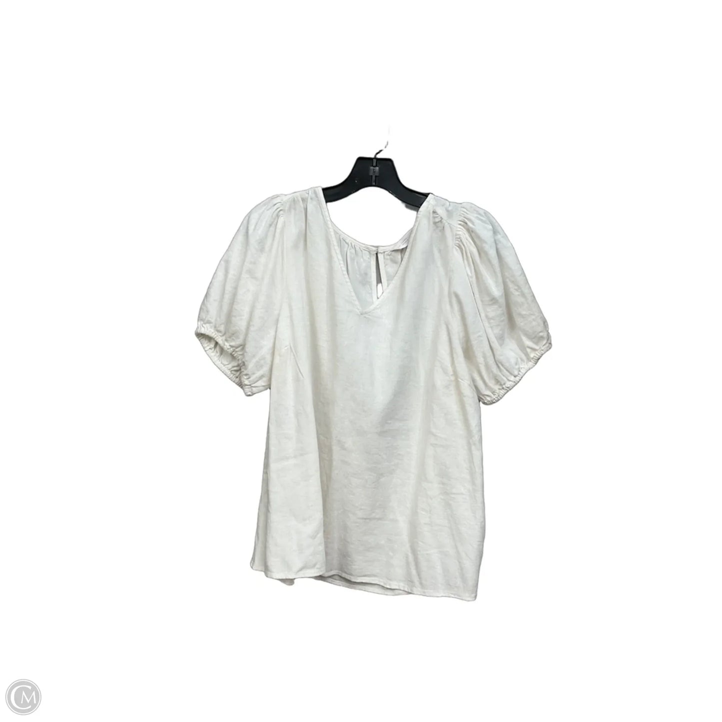 Top Short Sleeve By Lc Lauren Conrad In White, Size: 0x