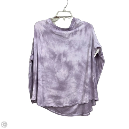 Athletic Top Long Sleeve Crewneck By Calvin Klein Performance In Purple, Size: 1x