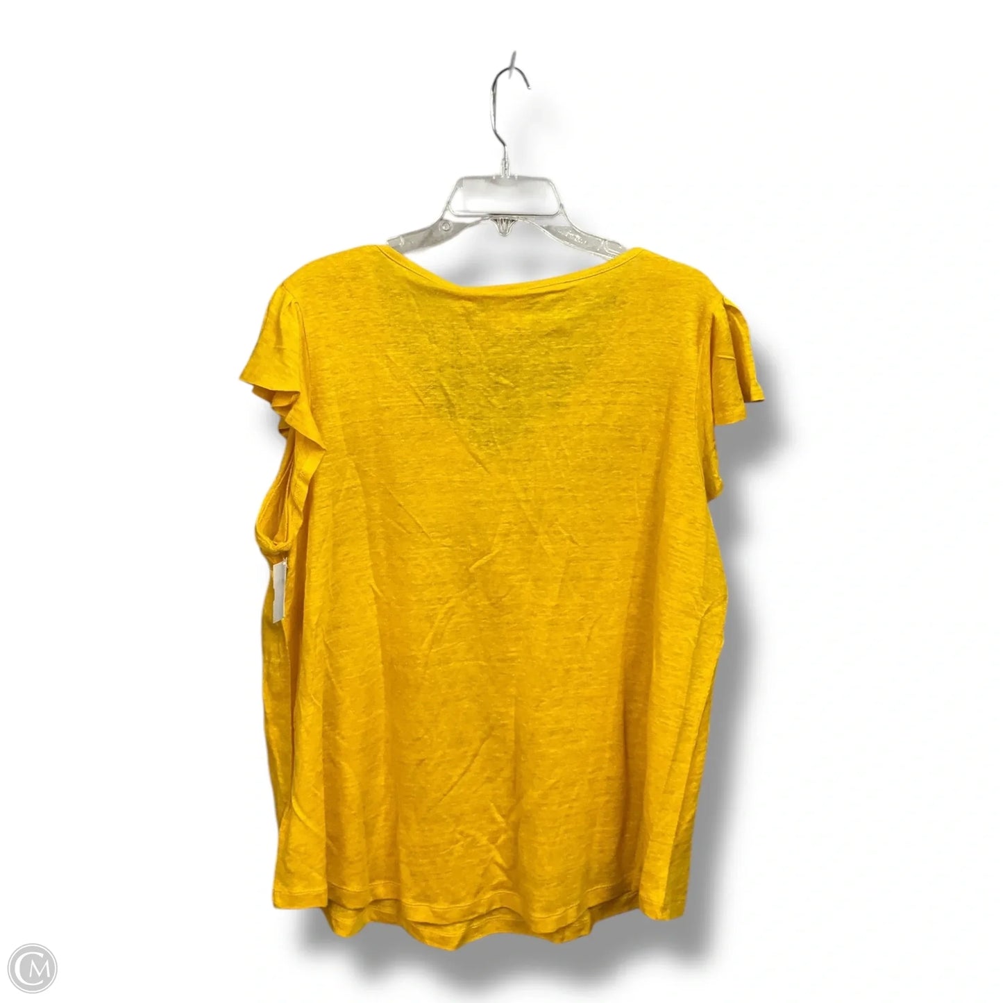 Top Short Sleeve By Rachel Zoe In Yellow, Size: 2x