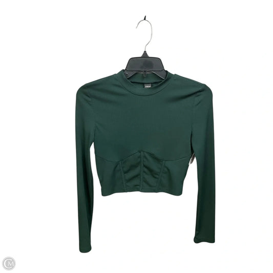 Top Long Sleeve By Shein In Green, Size: S