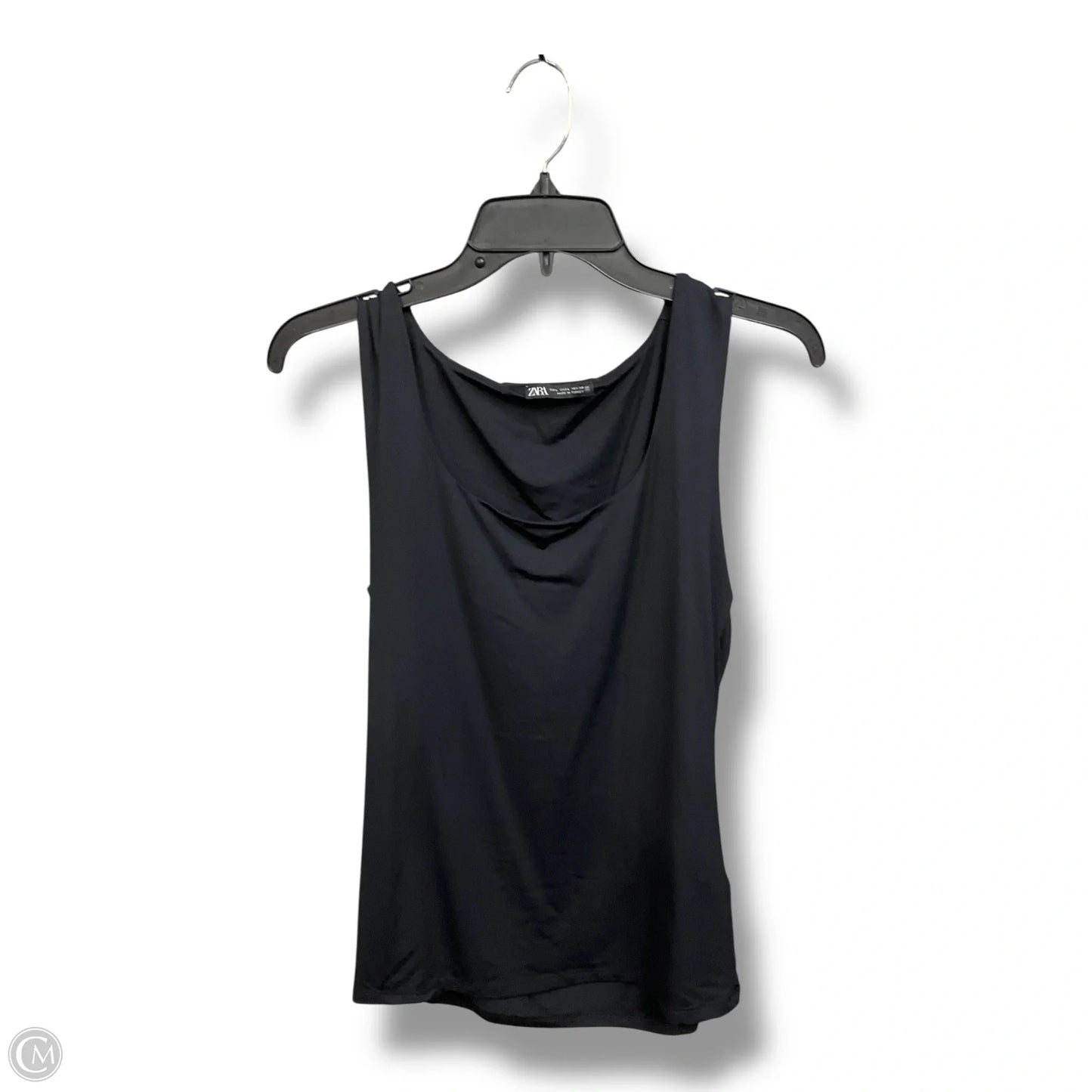 Top Sleeveless By Zara In Black, Size: L