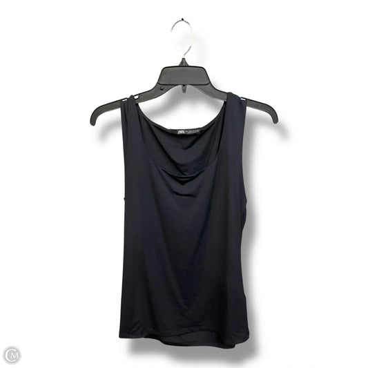 Top Sleeveless By Zara In Black, Size: L