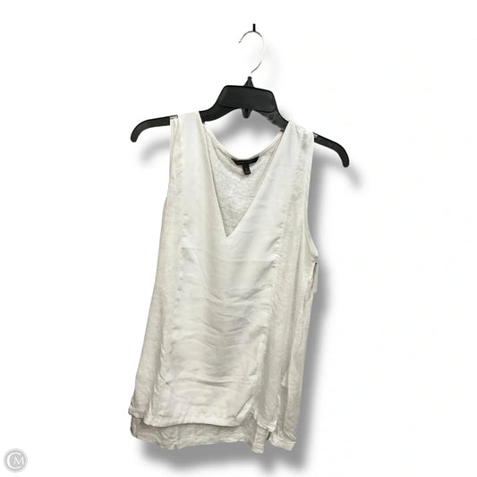 Top Sleeveless By Banana Republic In White, Size: S