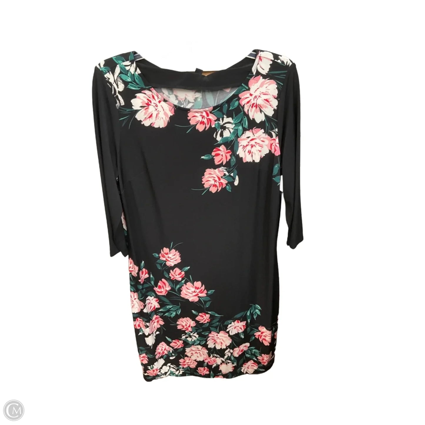 Dress Casual Short By Roz And Ali In Floral Print, Size: L