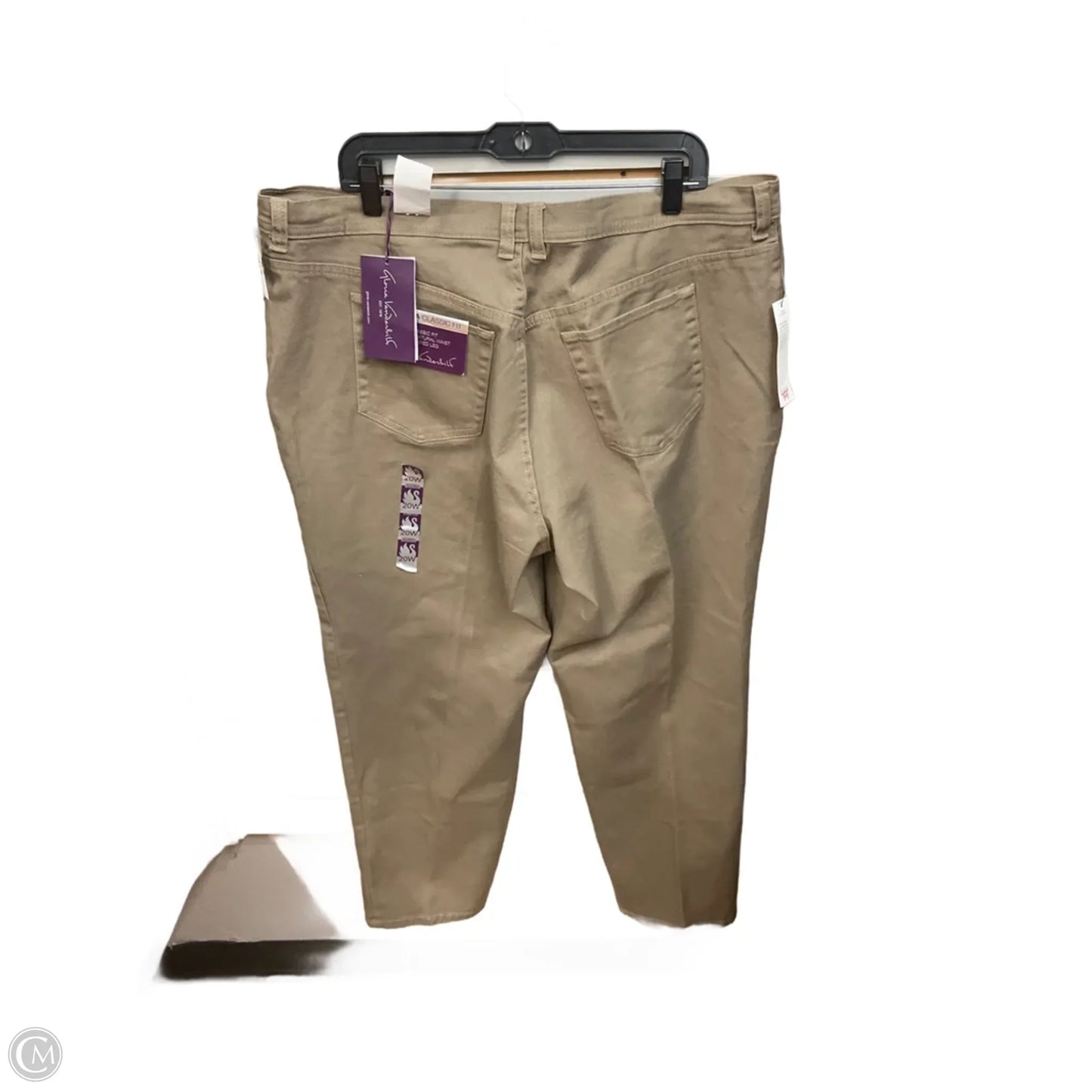 Pants Dress By Gloria Vanderbilt In Tan, Size: 20