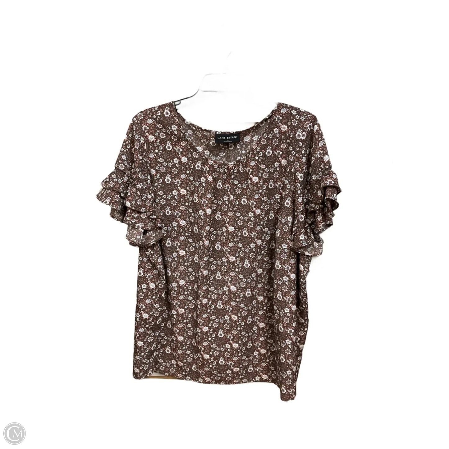 Top Short Sleeve By Lane Bryant In Floral Print, Size: 2x