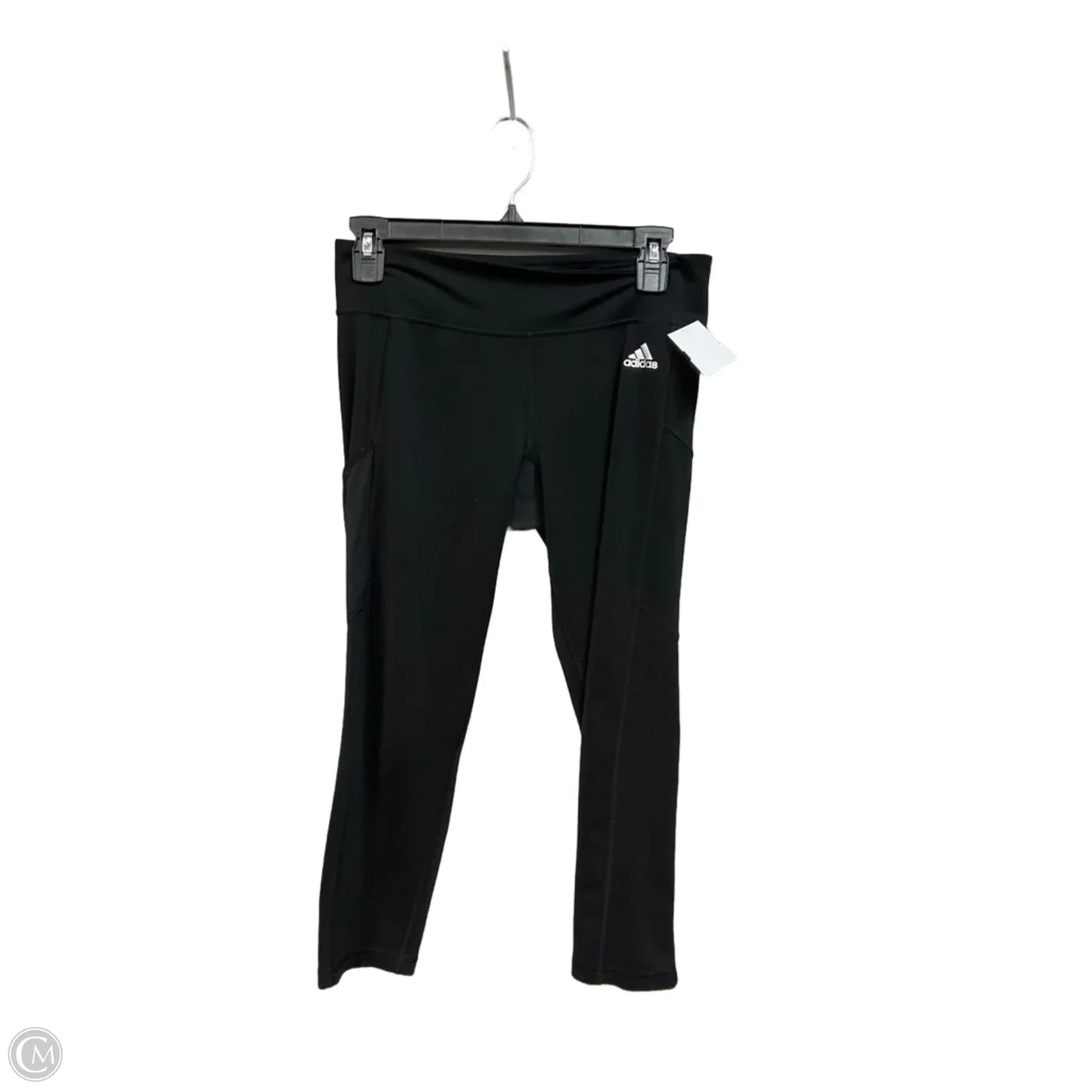 Athletic Leggings Capris By Adidas In Black, Size: M