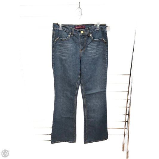 Jeans Straight By Gloria Vanderbilt In Blue Denim, Size: 8