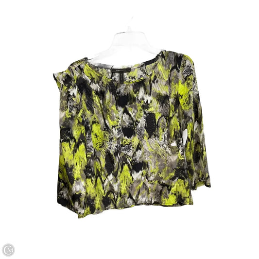 Top Long Sleeve By Bcbgmaxazria In Multi-colored, Size: M