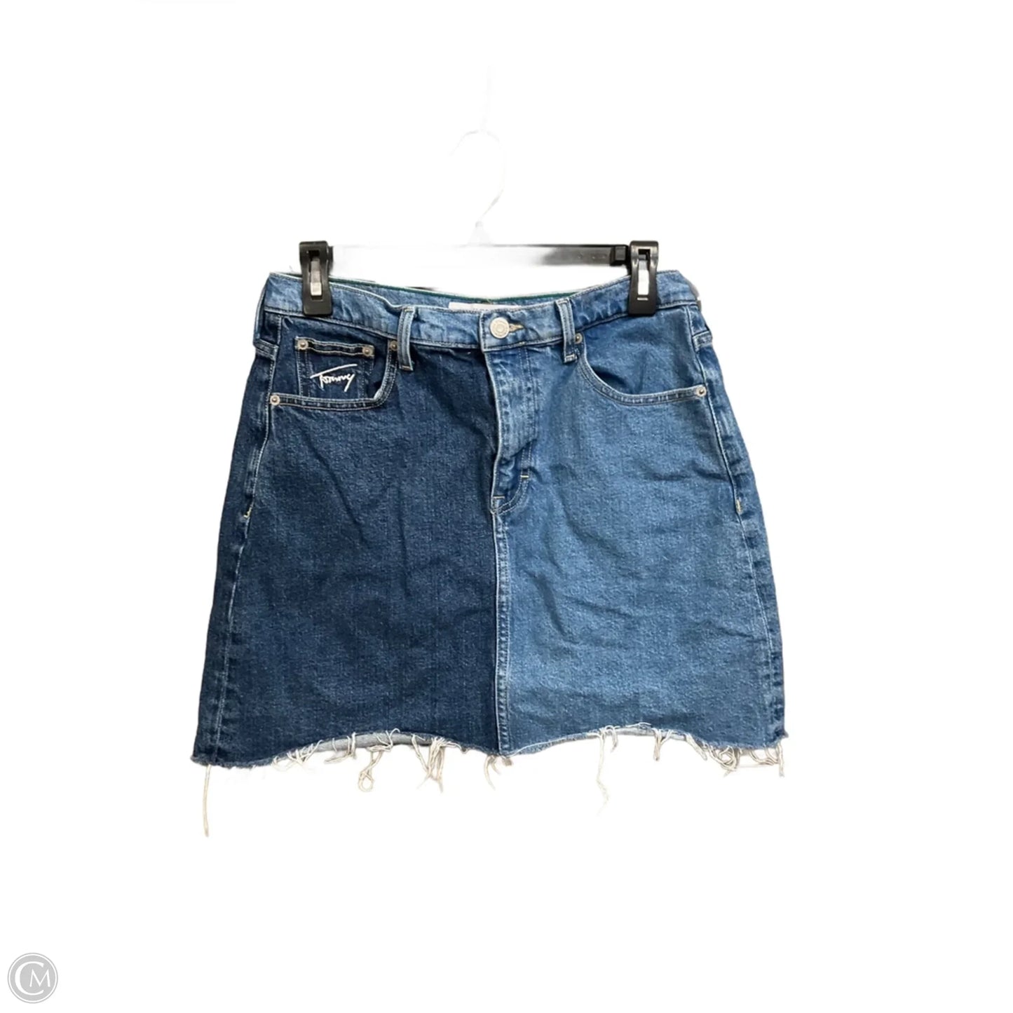 Skirt Mini & Short By Tommy Hilfiger In Blue Denim, Size: 10