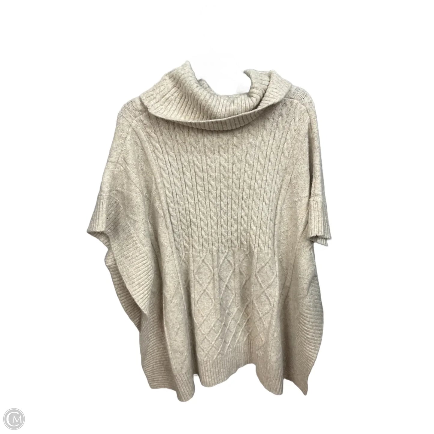 Poncho By Loft In Beige, Size: M