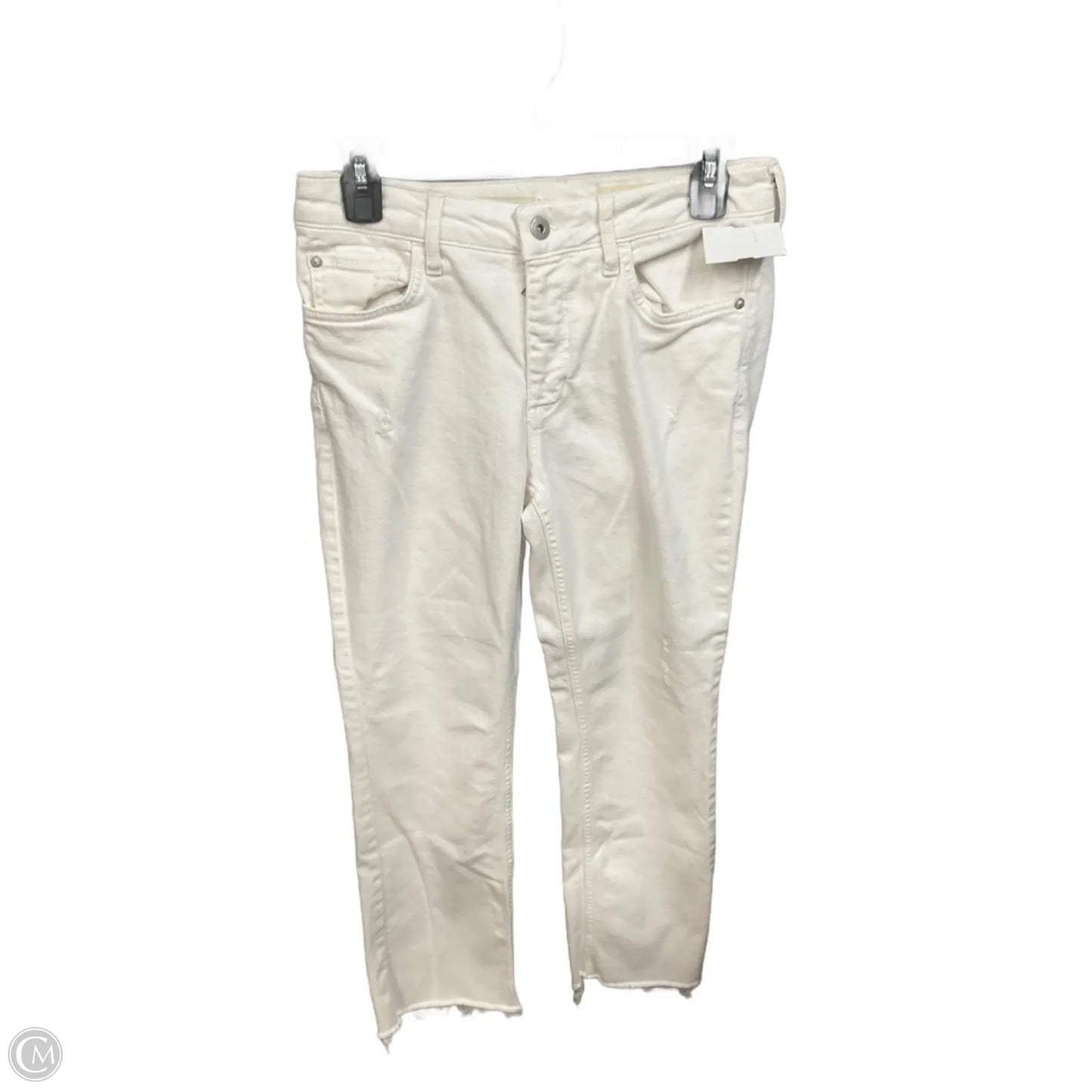 Jeans Boot Cut By Pilcro In White Denim, Size: 6