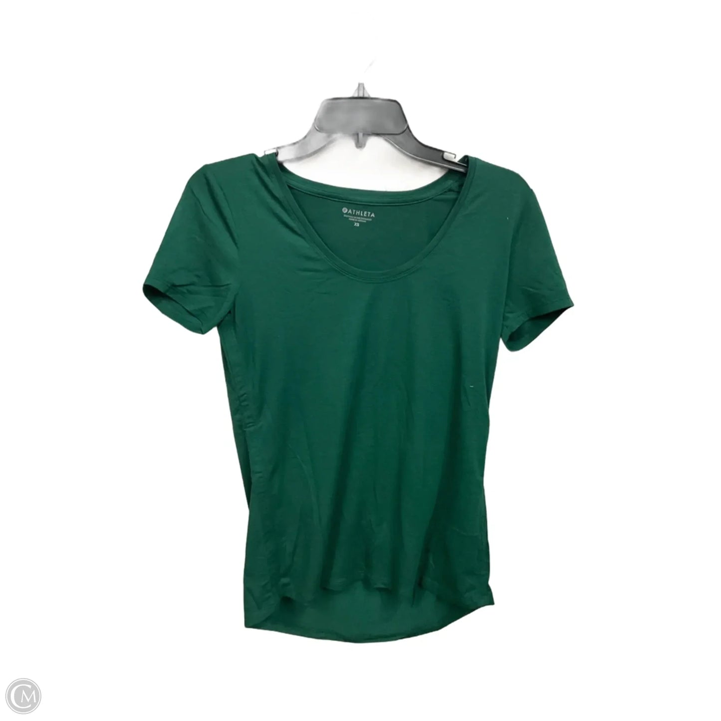 Athletic Top Short Sleeve By Athleta In Green, Size: Xs