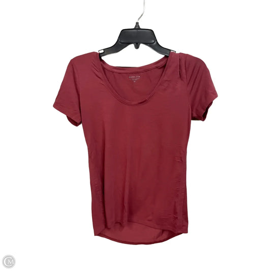 Athletic Top Short Sleeve By Athleta In Red, Size: Xs