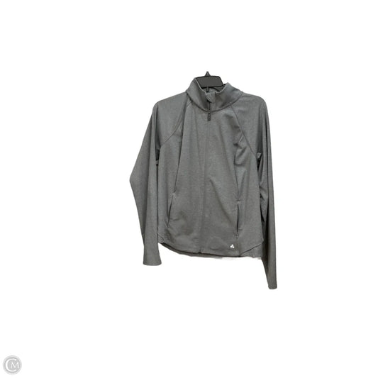 Athletic Jacket By Tek Gear In Grey, Size: L