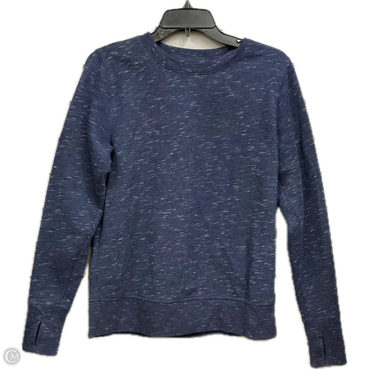 Athletic Sweatshirt Crewneck By Tek Gear In Navy, Size: S