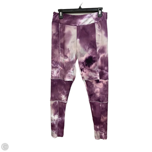 Athletic Leggings By Clothes Mentor In Tie Dye Print, Size: Xl