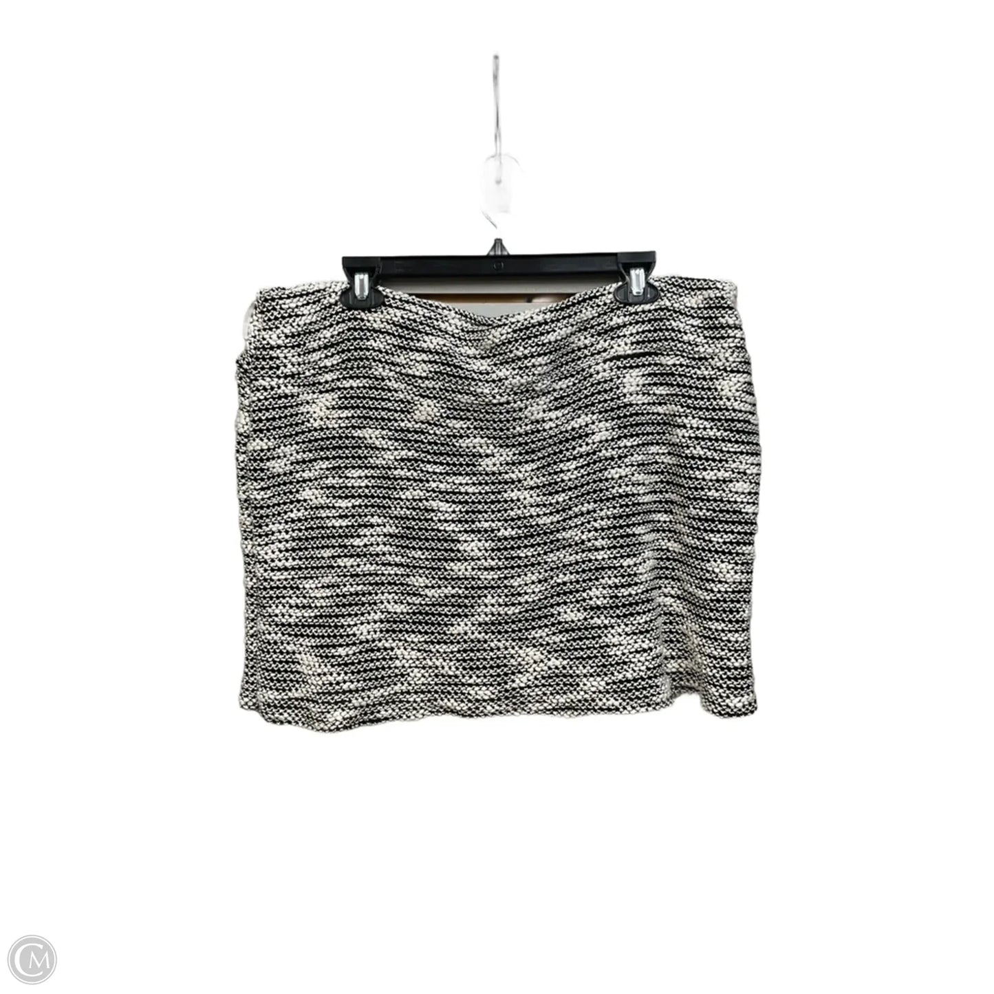 Skirt Mini & Short By Clothes Mentor In Black & Cream, Size: 16