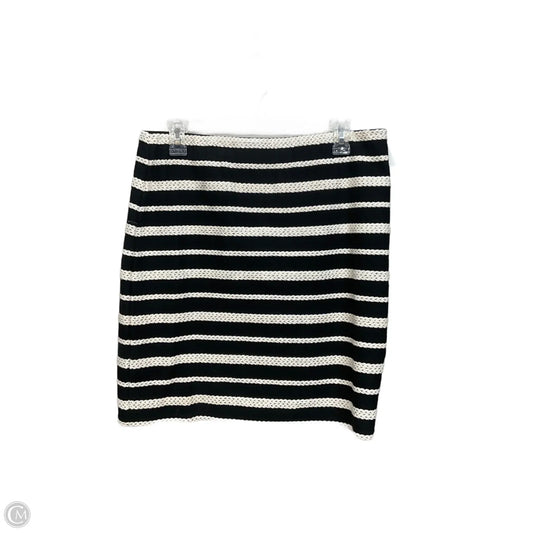 Skirt Mini & Short By Max Studio In Black & Cream, Size: 12