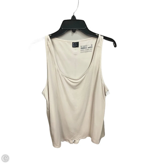 Athletic Tank Top By Clothes Mentor In Beige, Size: Xl