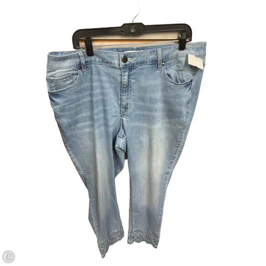 Jeans Skinny By Lane Bryant In Blue Denim, Size: 18