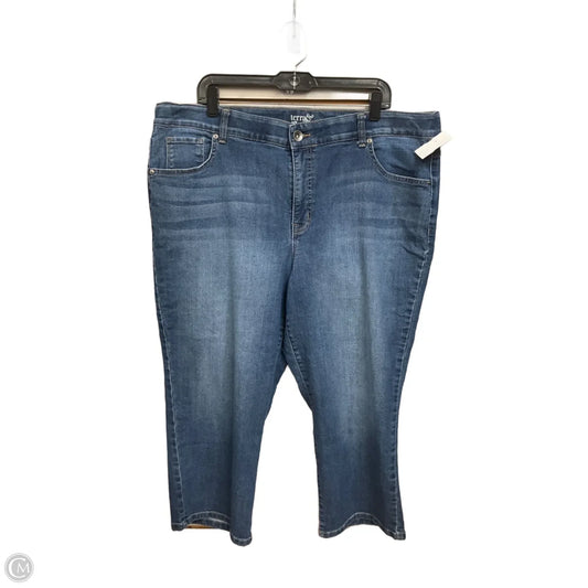 Jeans Boyfriend By Terra & Sky In Blue Denim, Size: 20