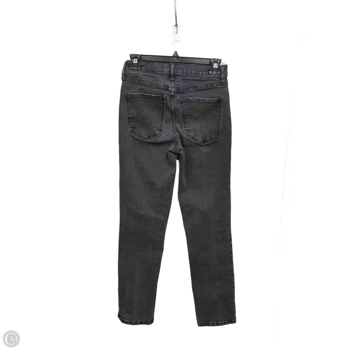 Jeans Straight By Banana Republic In Black Denim, Size: 0