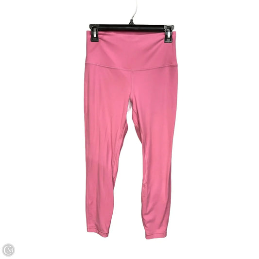 Athletic Leggings By Lululemon In Pink, Size: M